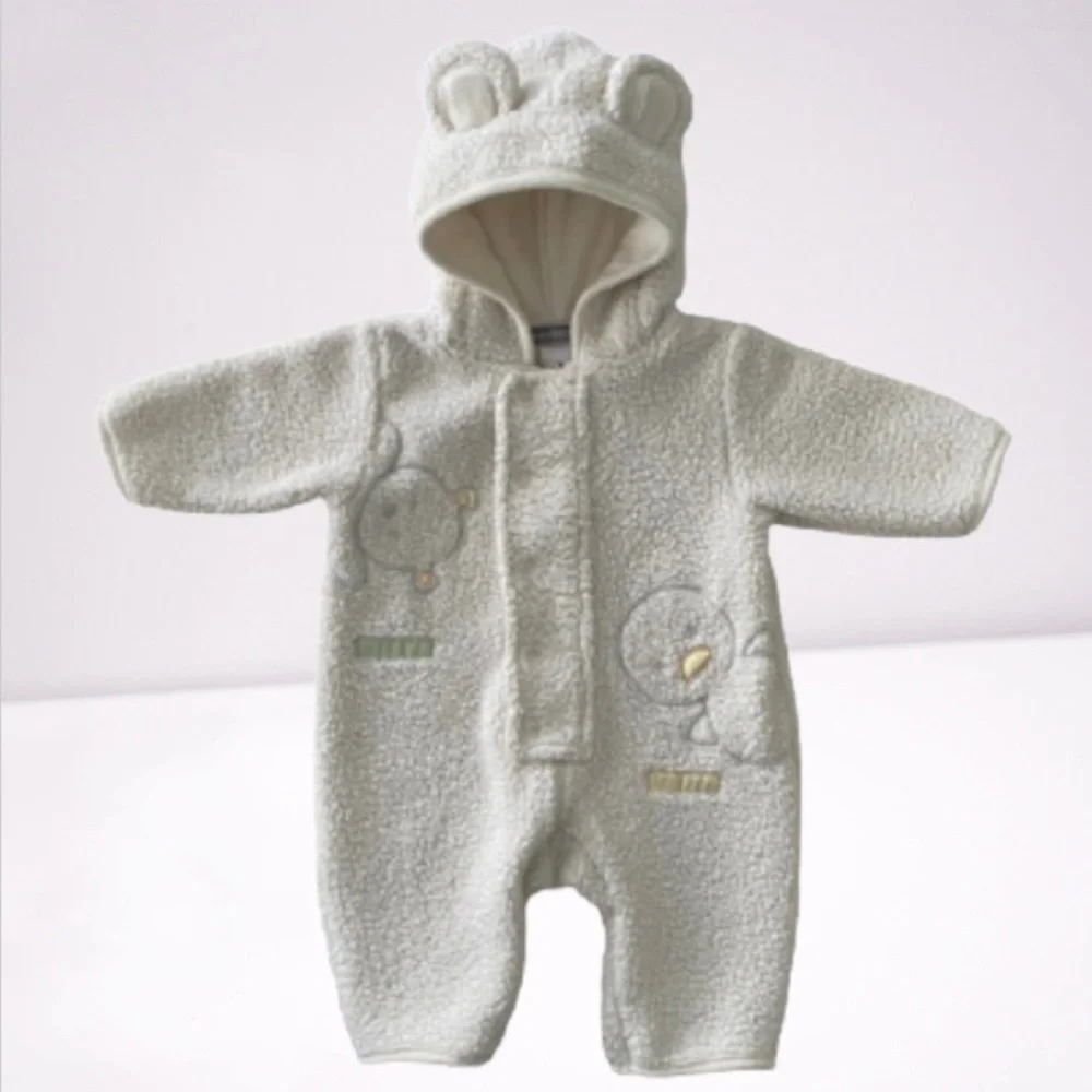 Carter’s Baby Hooded Sherpa Jumpsuit 0-3M​​​​​​​​​​​​​​​​​​​​​​​​​​​​​